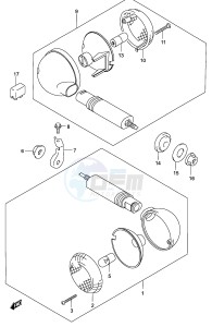 GZ250 (P34) drawing TURN SIGNAL LAMP