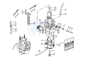 MITO EVOL.125 drawing CARBURETOR DELL'ORTO