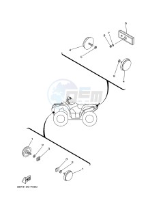 YFM700FWA YFM700DE GRIZZLY 700 (2ES2 2ES3) drawing ELECTRICAL 2