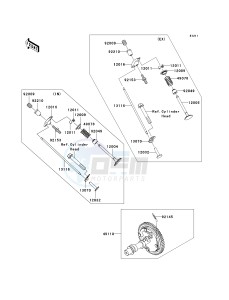 KAF 400 B [MULE 600] (B6F-B9F) B7F drawing VALVE-- S- -_CAMSHAFT-- S- -