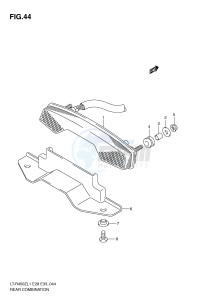 LT-R450 (E28-E33) drawing REAR COMBINATION (LT-R450L1 E33)