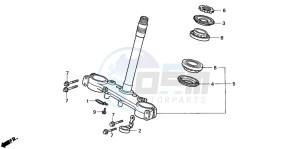 XLR125R drawing STEERING STEM