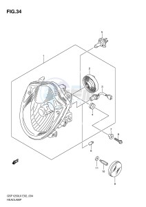 GSF1250 (E2) Bandit drawing HEADLAMP (E24)