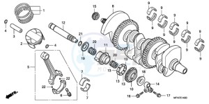 CB1000RAA France - (F / ABS CMF) drawing CRANKSHAFT/PISTON