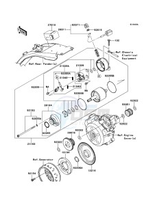 D-TRACKER 125 KLX125DEF XX (EU ME A(FRICA) drawing Starter Motor