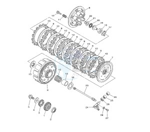 YZ LC 250 drawing CLUTCH