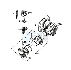 SYMPHONY ST 125I/ABS (XB12WW-EU) (E4) (L8-M0) drawing ECU SET