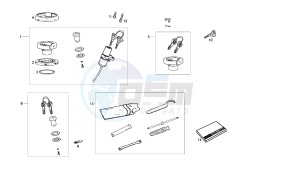 SENDA DRD MOTARD - 125 CC drawing LOCK ASSY - OWNER TOOLS