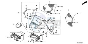 GL1800F GoldWing - GL1800-F 2ED - (2ED) drawing METER PANEL