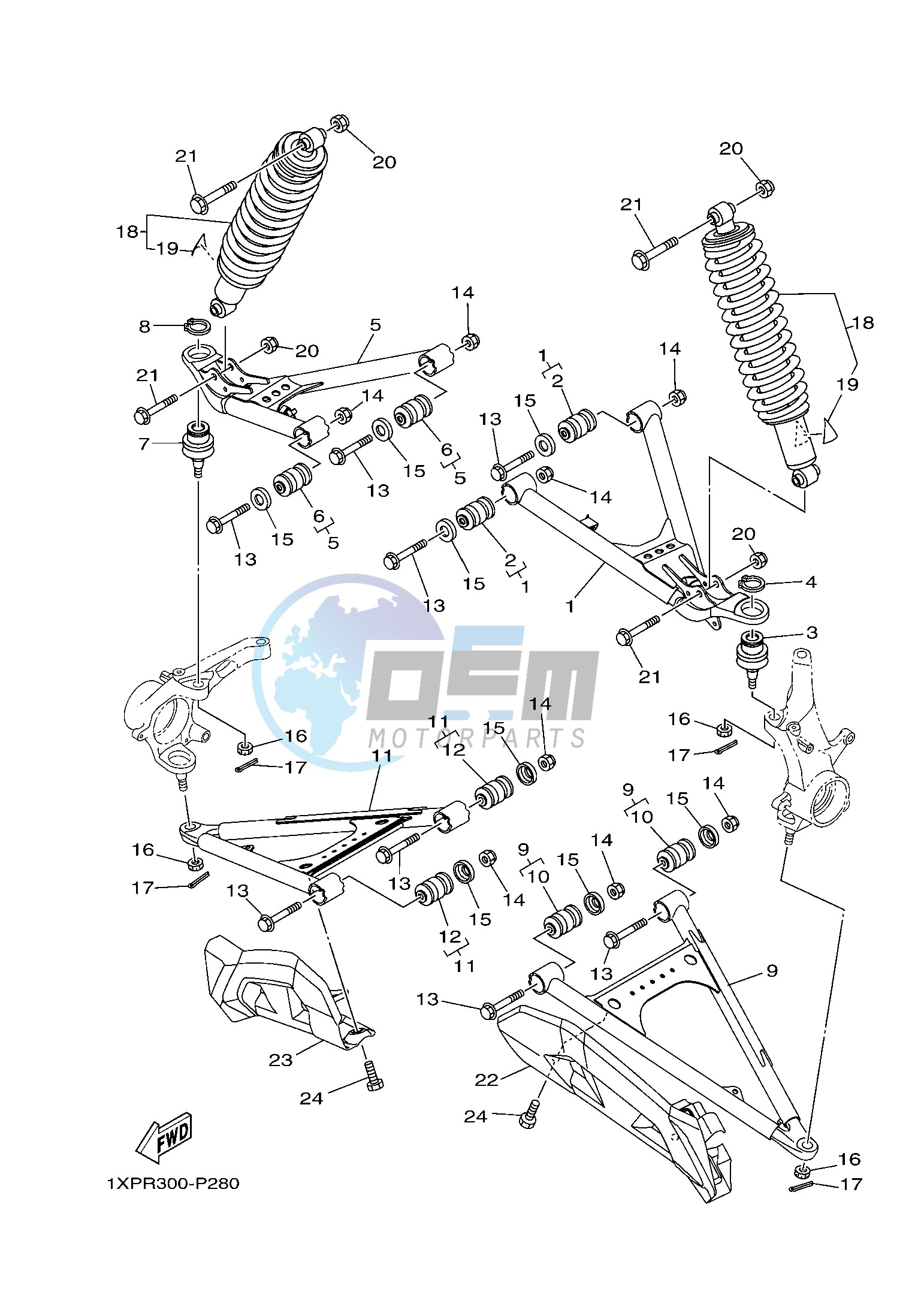 FRONT SUSPENSION & WHEEL