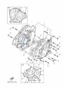 YZF125-A YZF-R125 (B5G5) drawing CRANKCASE