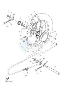 WR250F (2GB2 2GB3 2GB4 2GB4) drawing REAR WHEEL