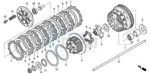 CB1300 CB1300SUPER FOUR drawing CLUTCH