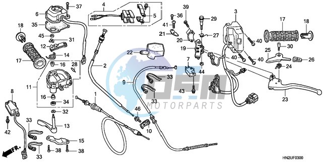 HANDLE LEVER/SWITCH/CABLE