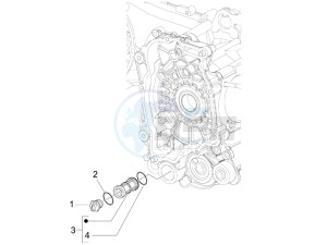 Sprint 50 4T 2V 25 kmh (EMEA) drawing Flywheel magneto cover - Oil filter