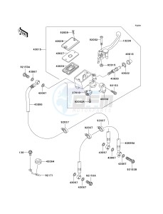 ZR 1000 A [Z1000] (A6F-A6F) A6F drawing FRONT MASTER CYLINDER