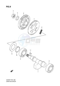 AN400Z ABS BURGMAN EU-UK drawing CRANK BALANCER