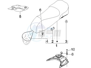 GTS 125 4T E3 drawing Saddle - Tool roll