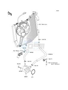 KRF 750 F [TERYX 750 4X4 NRA OUTDOORS] (F8F) C9F drawing OIL COOLER