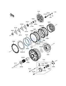 ZZR1400 ABS ZX1400JHF GB XX (EU ME A(FRICA) drawing Clutch