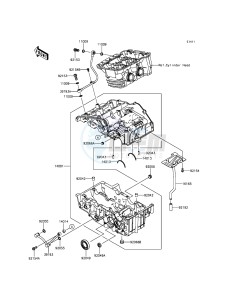 NINJA_300_ABS EX300BFFA XX (EU ME A(FRICA) drawing Crankcase