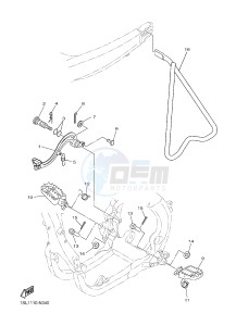 YZ450F (B111 B112 B113 B114) drawing STAND & FOOTREST