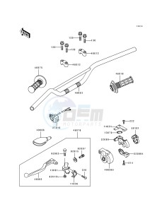 KX 80 R T [KX80 SMALL AND BIG WHEEL] (R1-T1) [KX80 SMALL AND BIG WHEEL] drawing HANDLEBAR