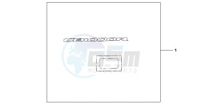 CB1000RC drawing 3D LOGO SILVER