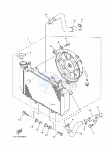 YFZ450R (BKDL) drawing RADIATOR & HOSE