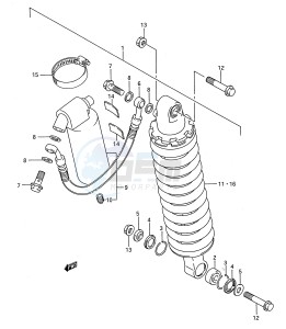 RM80 (E28) drawing REAR SHOCK ABSORBER (MODEL K)