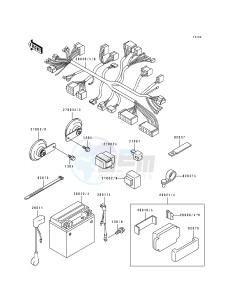 ZR 1100 A [ZR1100 ZEPHYR] (A1-A4) drawing CHASSIS ELECTRICAL EQUIPMENT