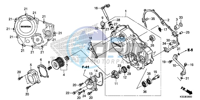 RIGHT CRANKCASE COVER