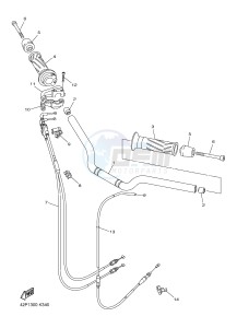 FZ8-SA FZ8 FAZER (ABS) 800 (1BD2) drawing STEERING HANDLE & CABLE