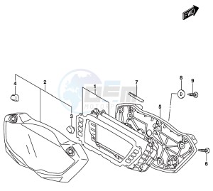 GSX-S1000F drawing SPEEDOMETER