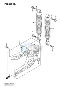 UH200 ABS BURGMAN EU drawing REAR SWINGINGARM