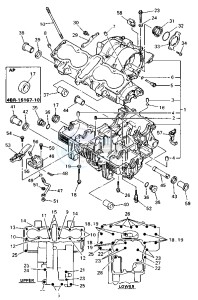 XJ S DIVERSION 600 drawing CRANKCASE