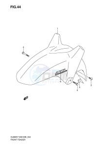 DL650 (E3-E28) V-Strom drawing FRONT FENDER (MODEL K7)