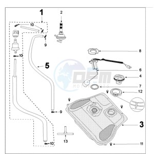 TWEET 50 X drawing FUEL TANK WIDE - FUEL PUMP