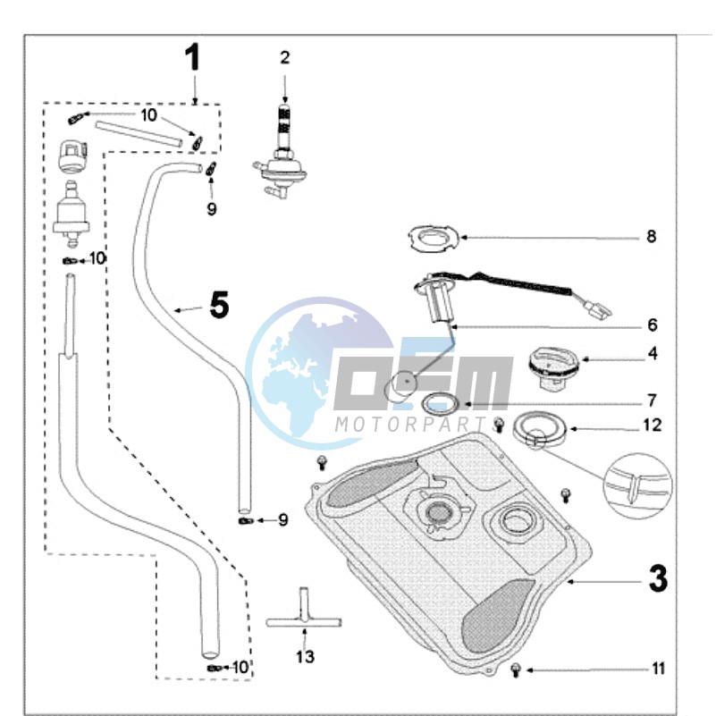 FUEL TANK WIDE - FUEL PUMP