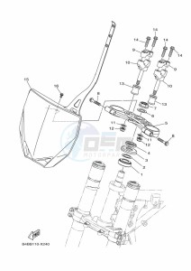 YZ85LW YZ85 (B0GG) drawing STEERING