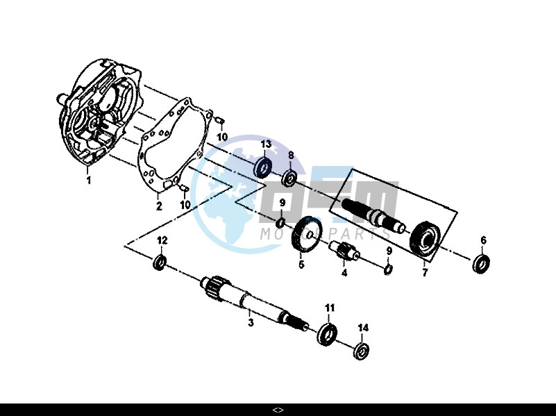 MISSION CASE-DRIVE SHAFT