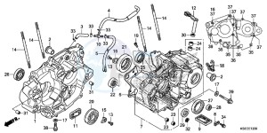 CRF150RE CRF150R Europe Direct - (ED) drawing CRANKCASE