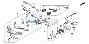 CB600F CB600S drawing TAILLIGHT (CB600F3/4/5/6)