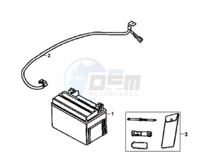 FIDDLE II 50 25KMH OLD ENGINE drawing BATTERY / TOOLKIT