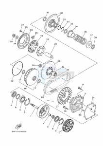 YFM700FWAD (BFEB) drawing CLUTCH