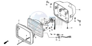 CG125M drawing HEADLIGHT (1)