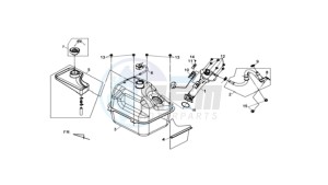 MAXSYM 400 EFI drawing FUEL TANK - FUEL CUT