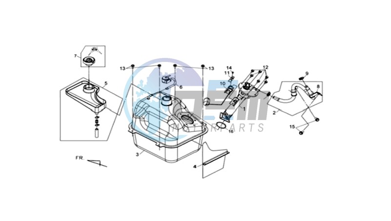 FUEL TANK - FUEL CUT