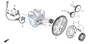 NV400C drawing PULSE GENERATOR/ STARTING CLUTCH