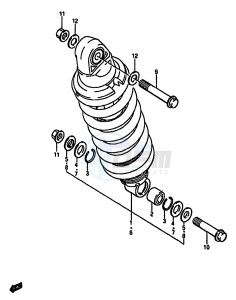 GSX-R750 (F-G-H) drawing REAR SHOCK ABSORBER